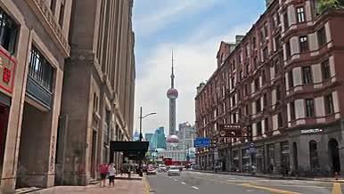 延时拍摄上海南京路街景视频的预览图
